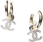 Silver earrings Chanel White in Silver - 25277271
