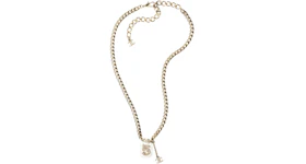 Chanel Metal/Diamantes Necklace Gold/Pearly White/Crystal
