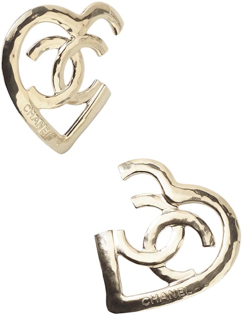 Stud earrings - Metal & resin, gold & pink — Fashion