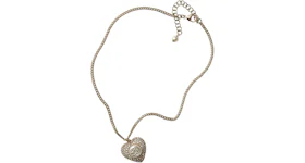Chanel Metal Necklace AB9385 Gold/White