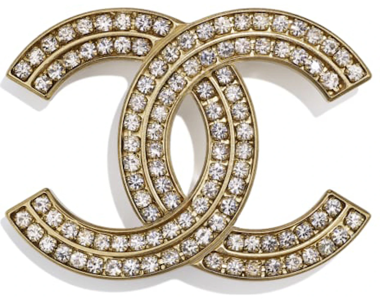 Chanel Metal & Strass Brooch Gold in Metal with Gold-tone - US