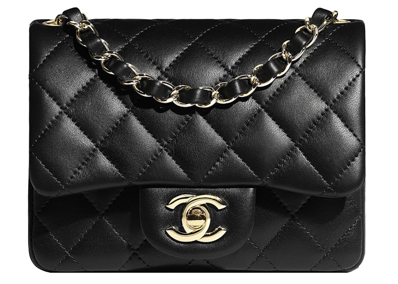 CHANEL Vintage Mini Full Flap Bag Black  REAWAKE