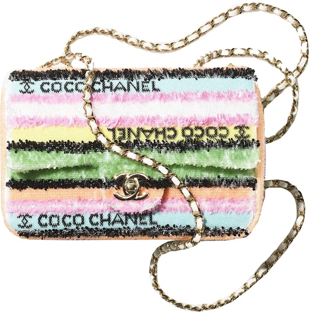 Chanel Rainbow Reissue 2.55 Handbag Size Medium Mulitcolor Goatskin 20A  Unicorn