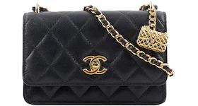 Chanel Mini Wallet On Chain with Bag Charm Black (AP3316-B10712-94305)