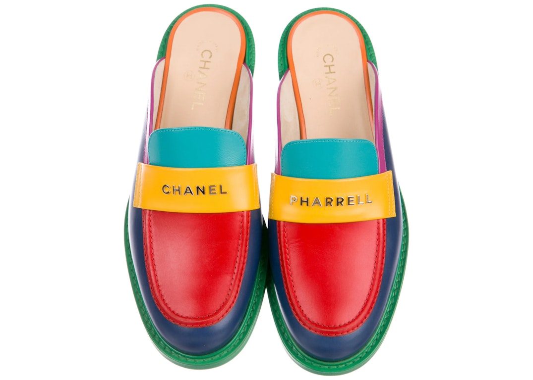 Pre-owned Chanel Mules Pharrell Multi-color In Multi-colored