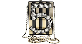 Chanel No 5 Minaudiere Mosaic Gold-tone Gold/Black