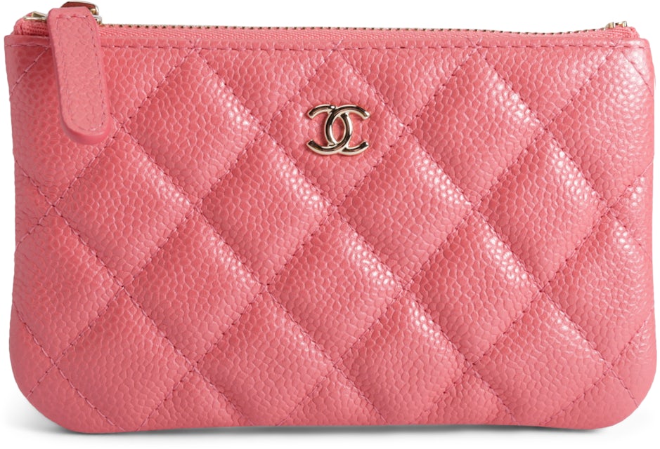 CHANEL Caviar Quilted Classic Phone Holder Red 756193