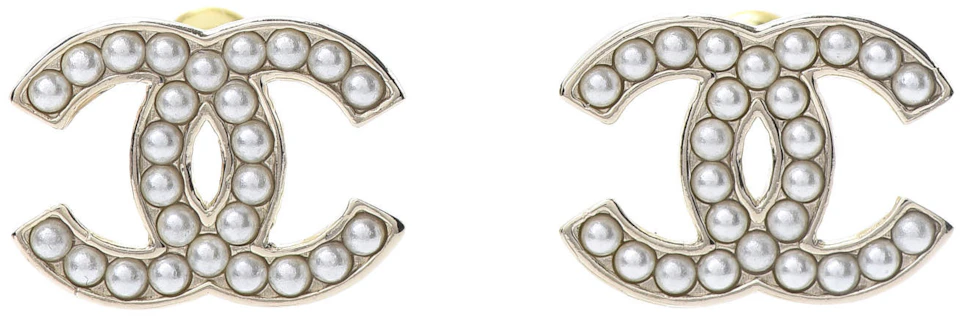 Authentic Second Hand Chanel Pearl Dangle 'CC' Earrings (PSS-094-00023) THE  FIFTH COLLECTION