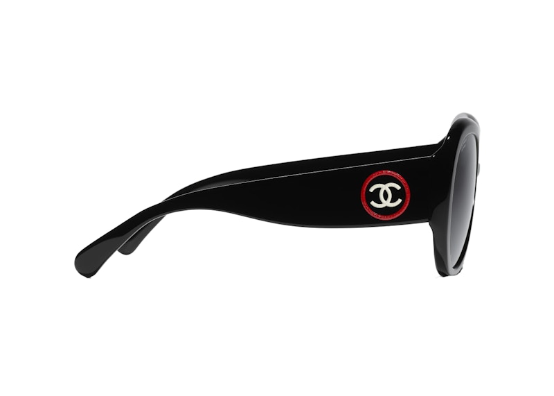 chanel pilot sunglasses black