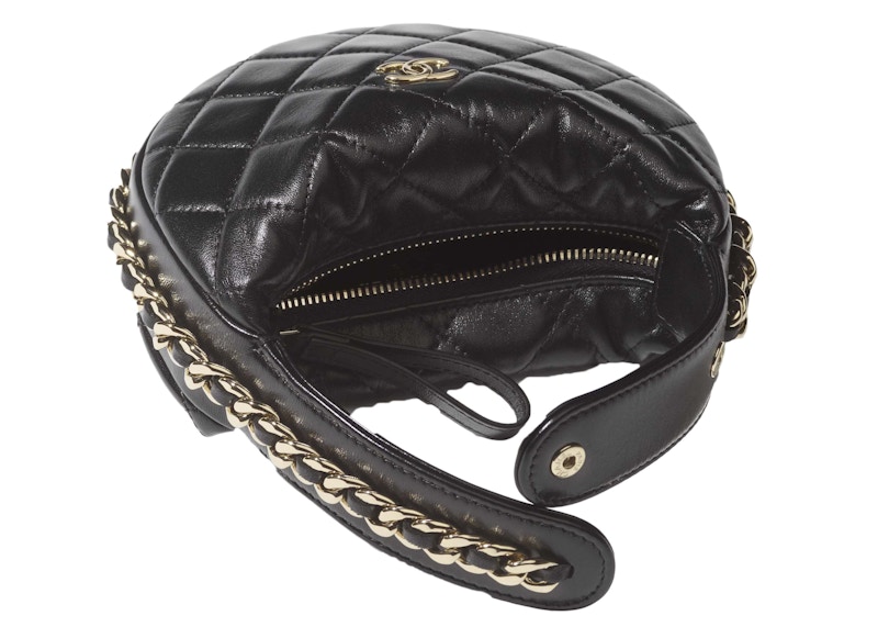Chanel Pouch AP3095 Black in Lambskin Leather with Goldtone US
