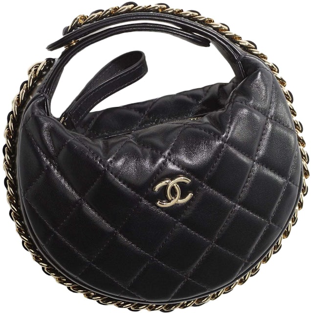 CHANEL Outdoor Ligne Doctor Bag Quilted Caviar Small Handbag