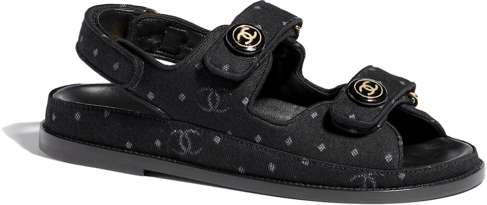 Chanel Light Denim Dad Sandals, Luxury, Sneakers & Footwear on Carousell