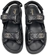 Shop CHANEL MATELASSE 2022 Cruise Sandals (G35927 X56386 K3897) by