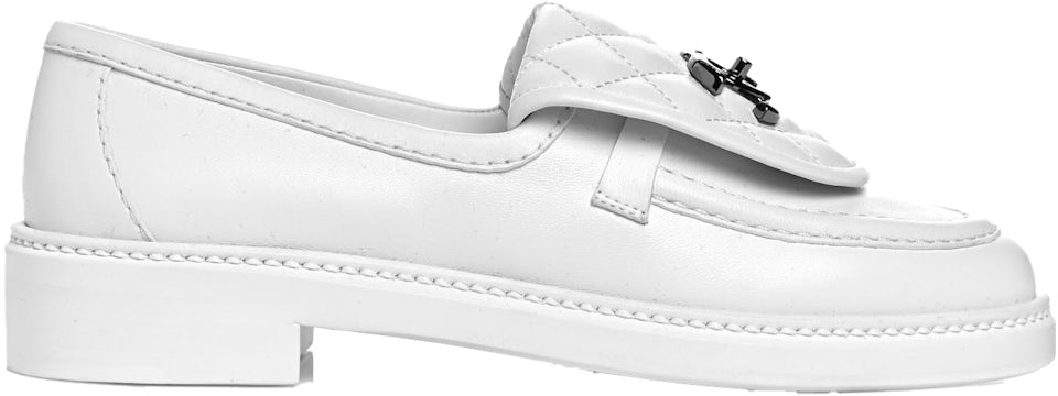 Chanel Quilted Leather Loafers White – The Luxury Shopper