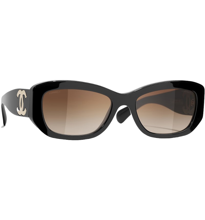 Chanel Rectangle Sunglasses Black (5493 c622/S5) in Acetate with