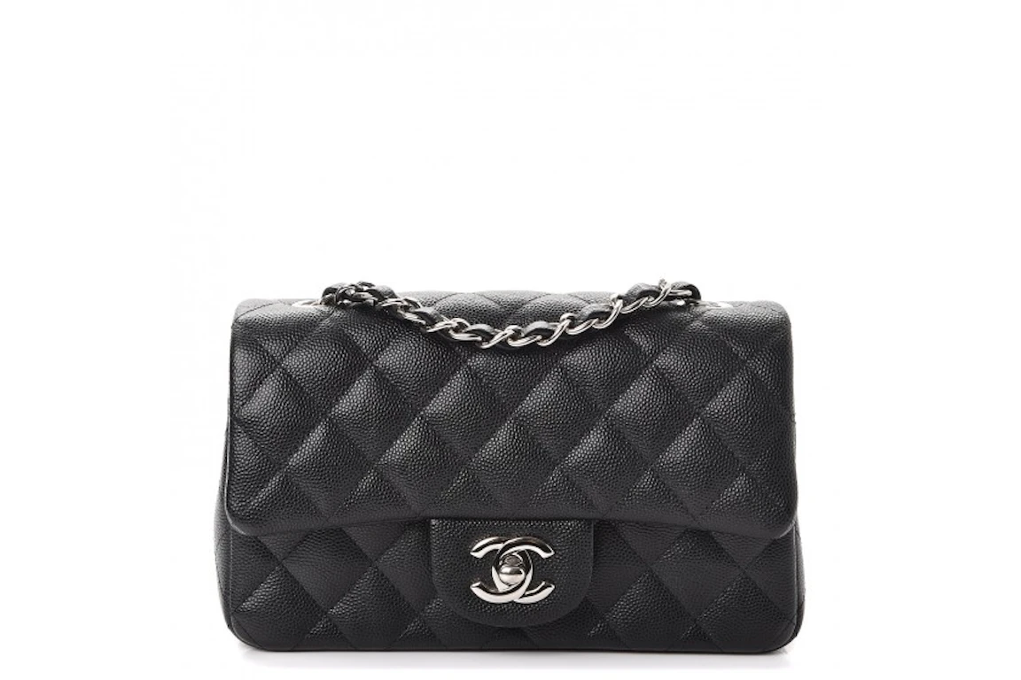 Chanel Mini Rectangular Flap Black Caviar