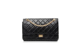 Chanel Reissue 2.55 Classic Double Flap Quilted Aged 226 Black