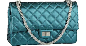 Chanel Reissue 2.55 Classic Double Flap Quilted Metallic 226 Turquoise