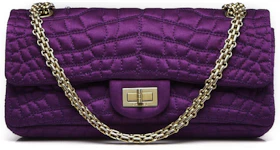 Chanel Reissue 2.55 East West Flap Quilted Purple