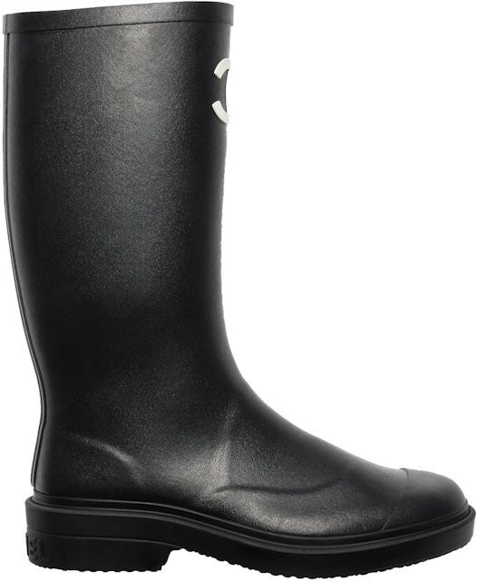 Chanel - Authenticated Boots - Rubber Black Plain for Women, Never Worn, with Tag