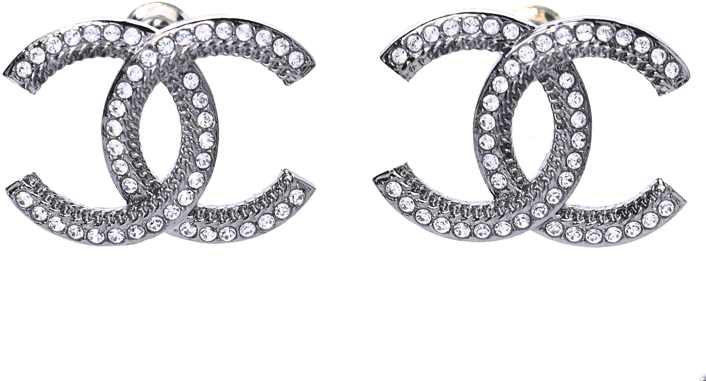 Cc earrings Chanel Silver in Metal - 13085161