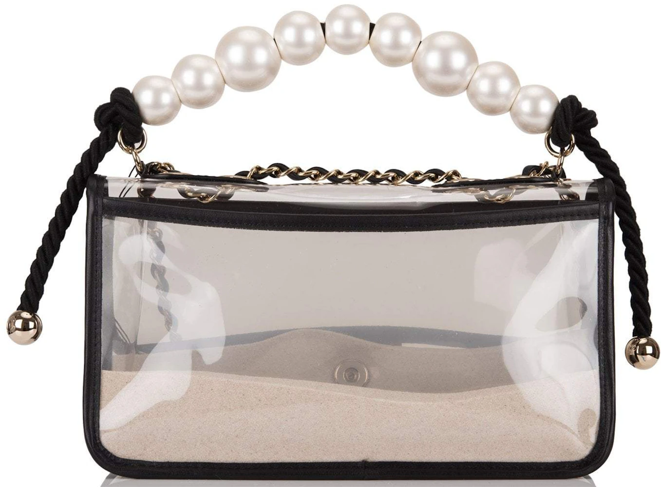 Chanel Sand By The Sea Flap Bag Pearl Clear in PVC/Lambskin with Light ...