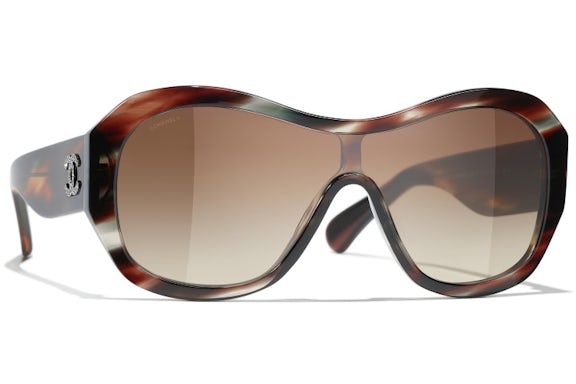 Chanel Shield Sunglasses Brown/Grey (5497B C622/S6)