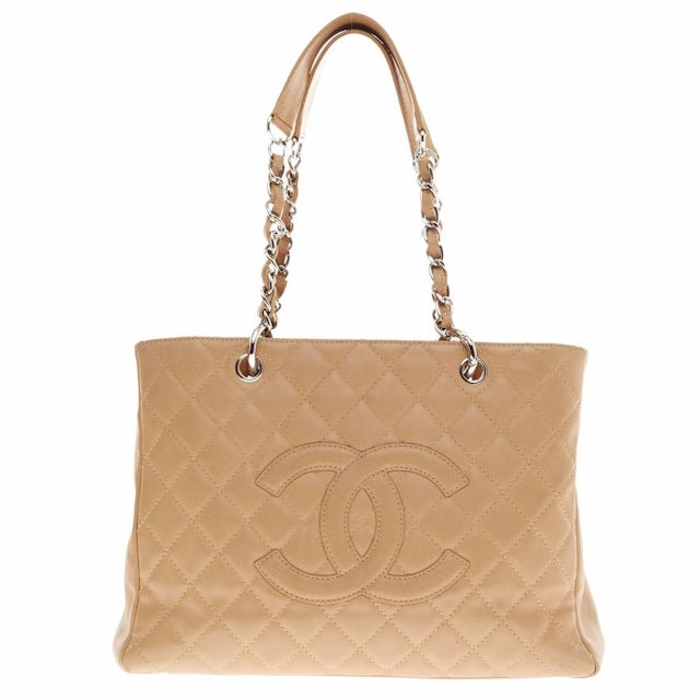 Chanel Shopping Tote Quilted Grand Beige - US