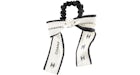 Chanel Silk Twill Hair Accessory Ecru/Black
