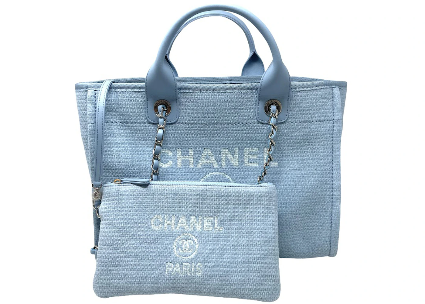 Blue chanel canvas bag Clearance