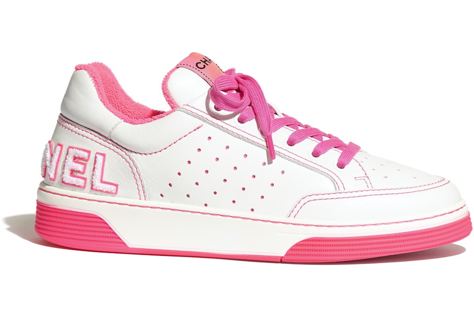 Chanel sneakers pink white Clearance