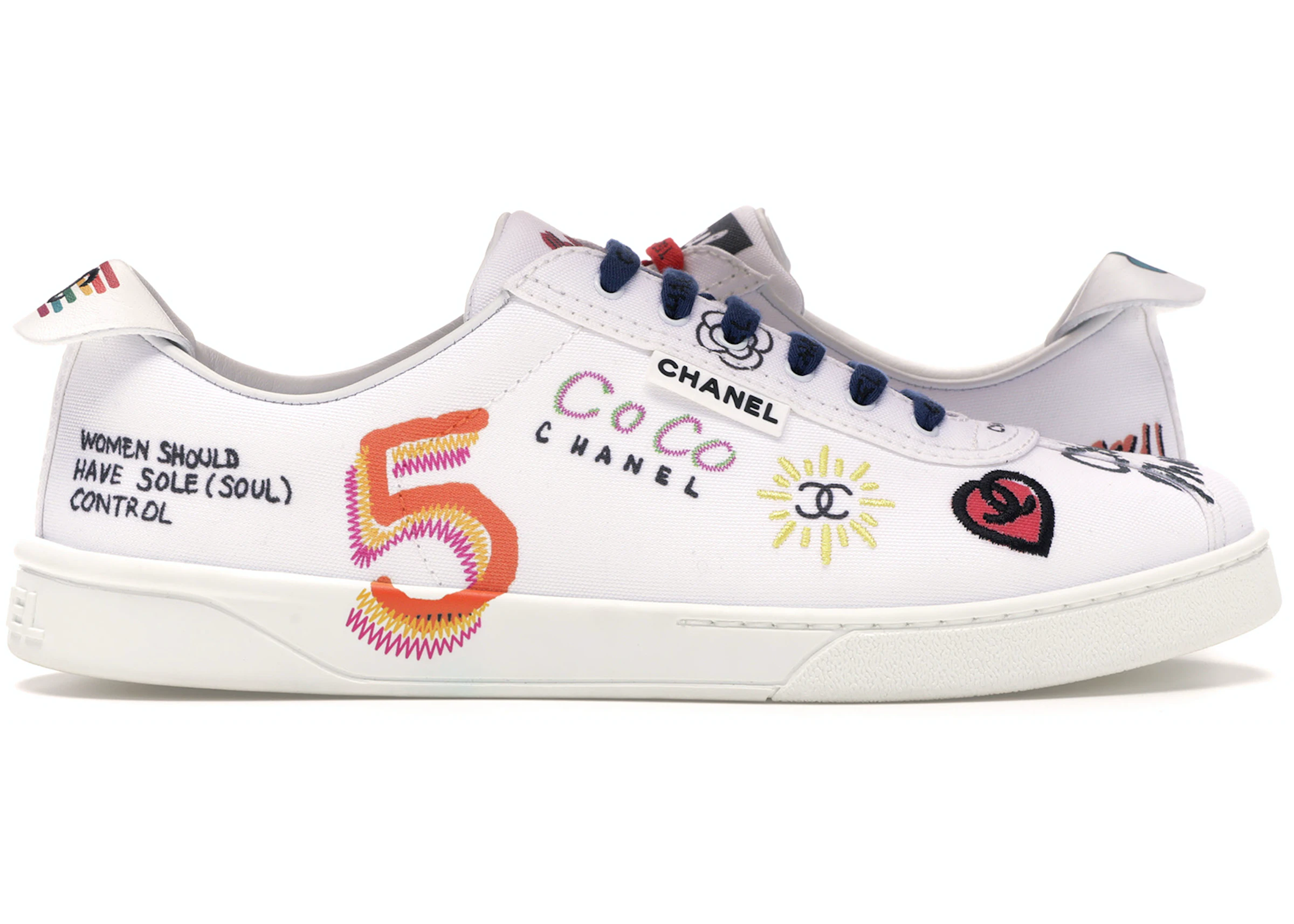 Vul in Somber Vervuild Chanel Sneakers Pharrell White Multi-Color - 19D G34878X53027 C2340 10B - US