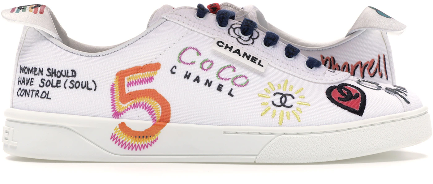 Buy Pharrell x Chanel Wmns Sneaker 'Logos' - 19D G34877 X53027 C2340