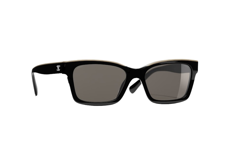Chanel Square Sunglasses Black/Beige (5417 C534/3) in