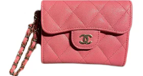 Chanel Timeless Classic Coin Purse Grained Calfskin & Gold-tone Pink