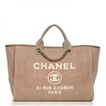 CHANEL Woven Straw Raffia Large Deauville Tote White Navy 353493