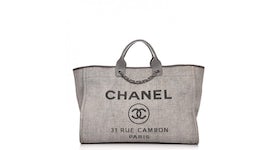 Chanel Deauville Tote Large Grey