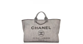 Chanel Deauville Tote Large Grey
