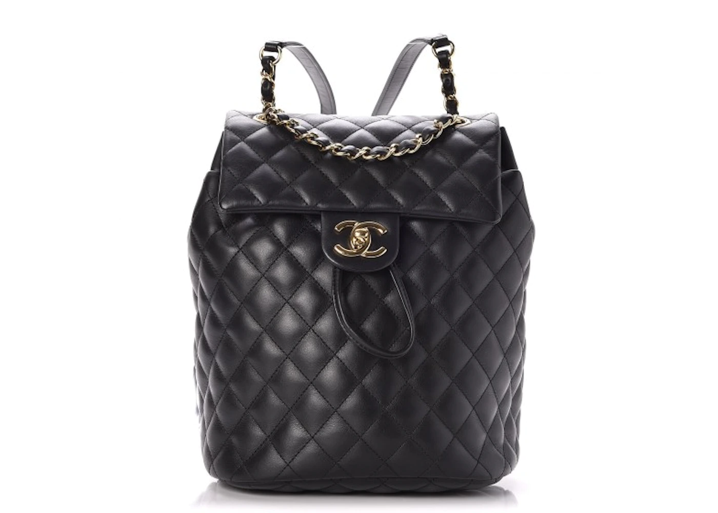 chanel backpack purse leather