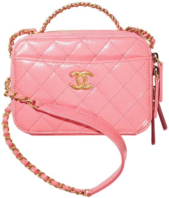 Chanel Classic Flap Handbag Medium 22S Calfskin Pink in Calfskin Leather  with Gold-tone - US