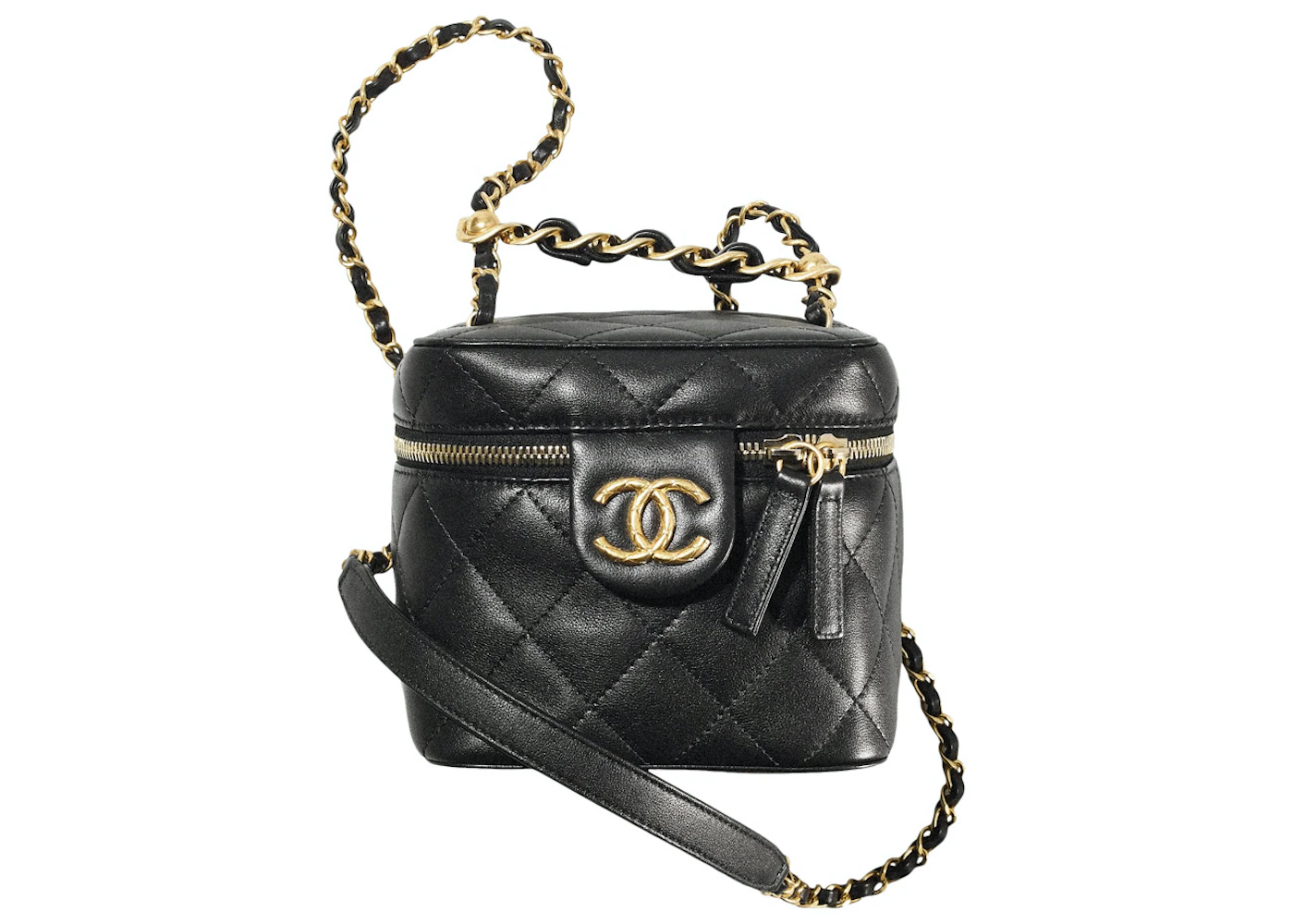 chanel quilted vanity bag