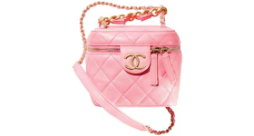 Chanel Vanity Case Small 22S Lambskin Pink