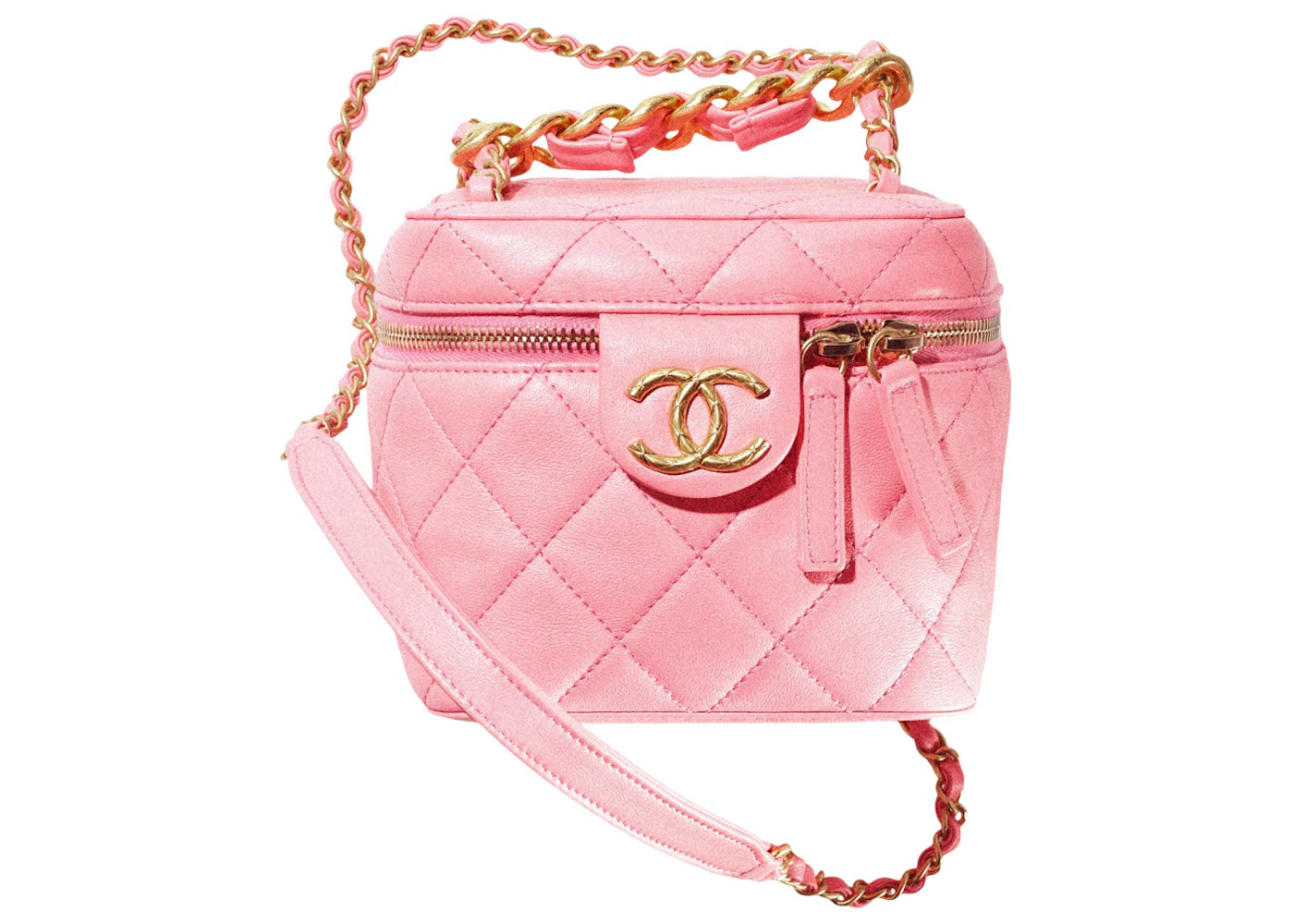 Chanel Womens Vanity Case With Jewel Chain – Luxe Collective