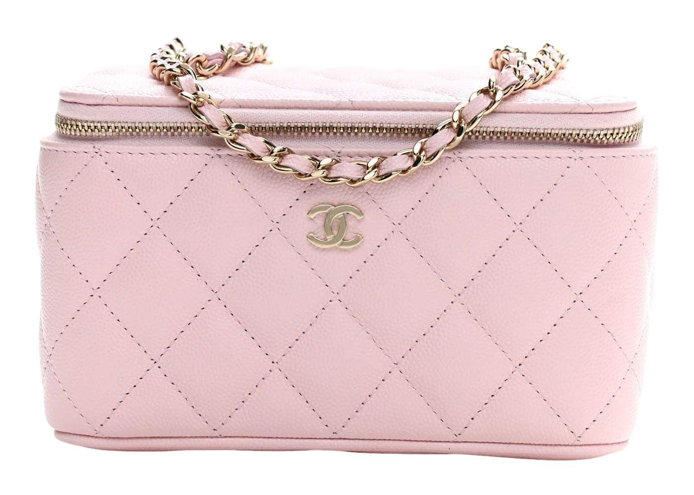 Chanel Vanity Case with Chain Pink (AP2625-B07641-NG750) in 