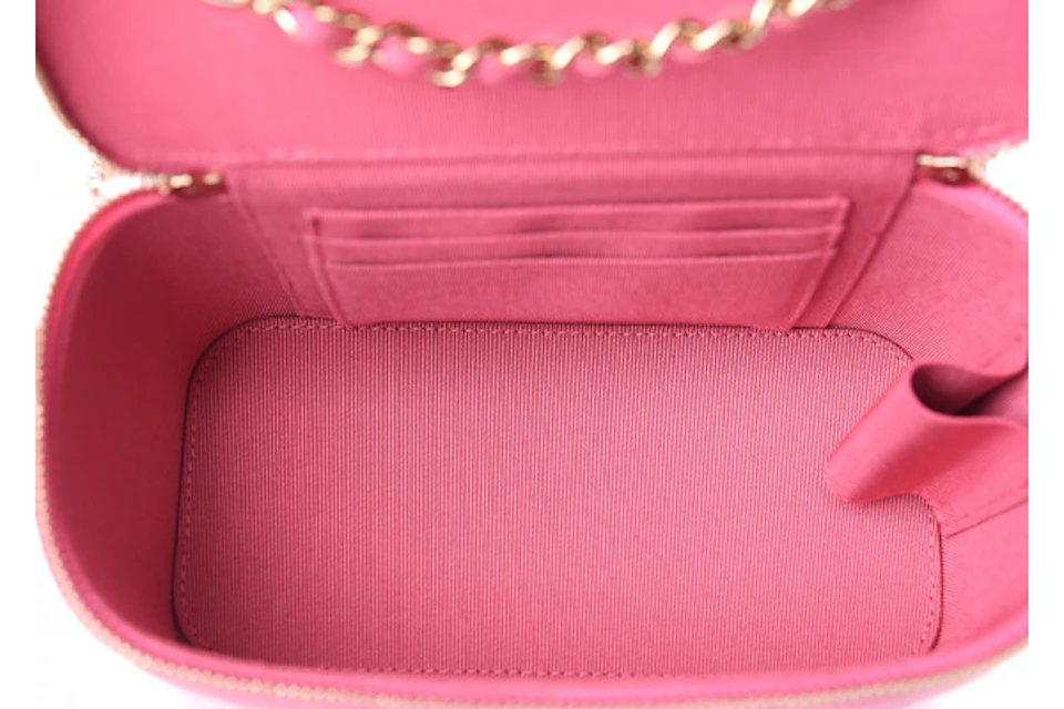 Chanel Vanity Crossbody Caviar Small Pink