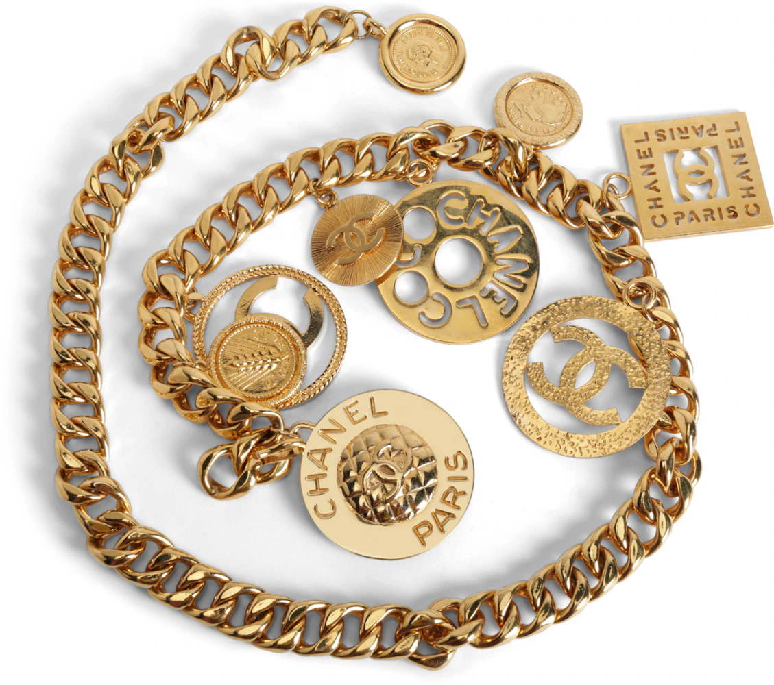 Chanel gold chain belt