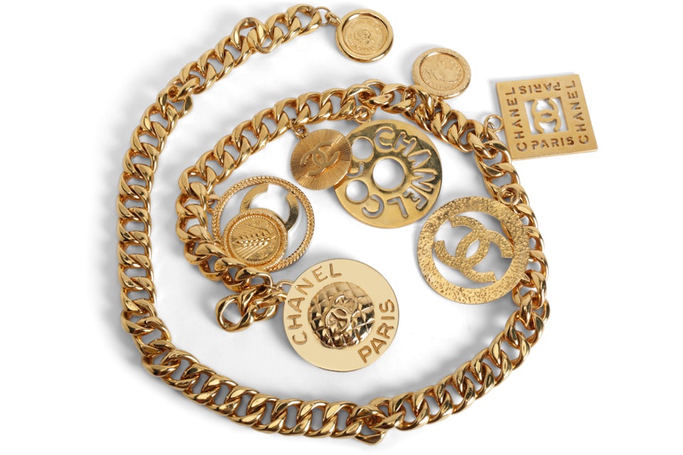 chanel gold chain purse charm