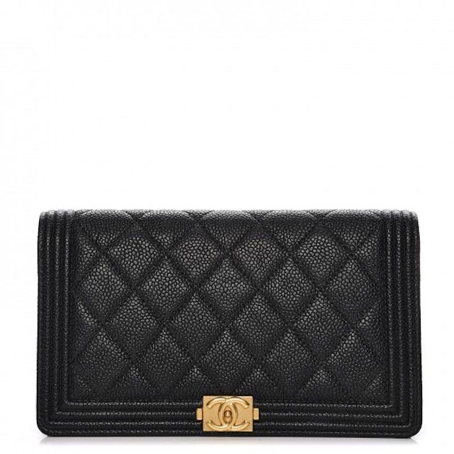 Chanel Chanel19 Chain Wallet Black AP3267 Lambskin