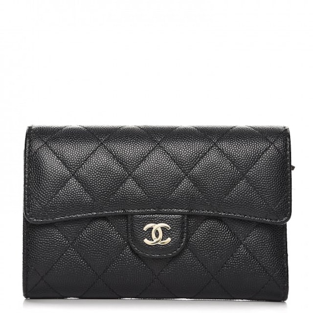 Chanel Wallet on Chain Woc Black Caviar Mini Flap Bag