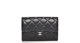 Chanel Flap Wallet Quilted Diamond Small Black